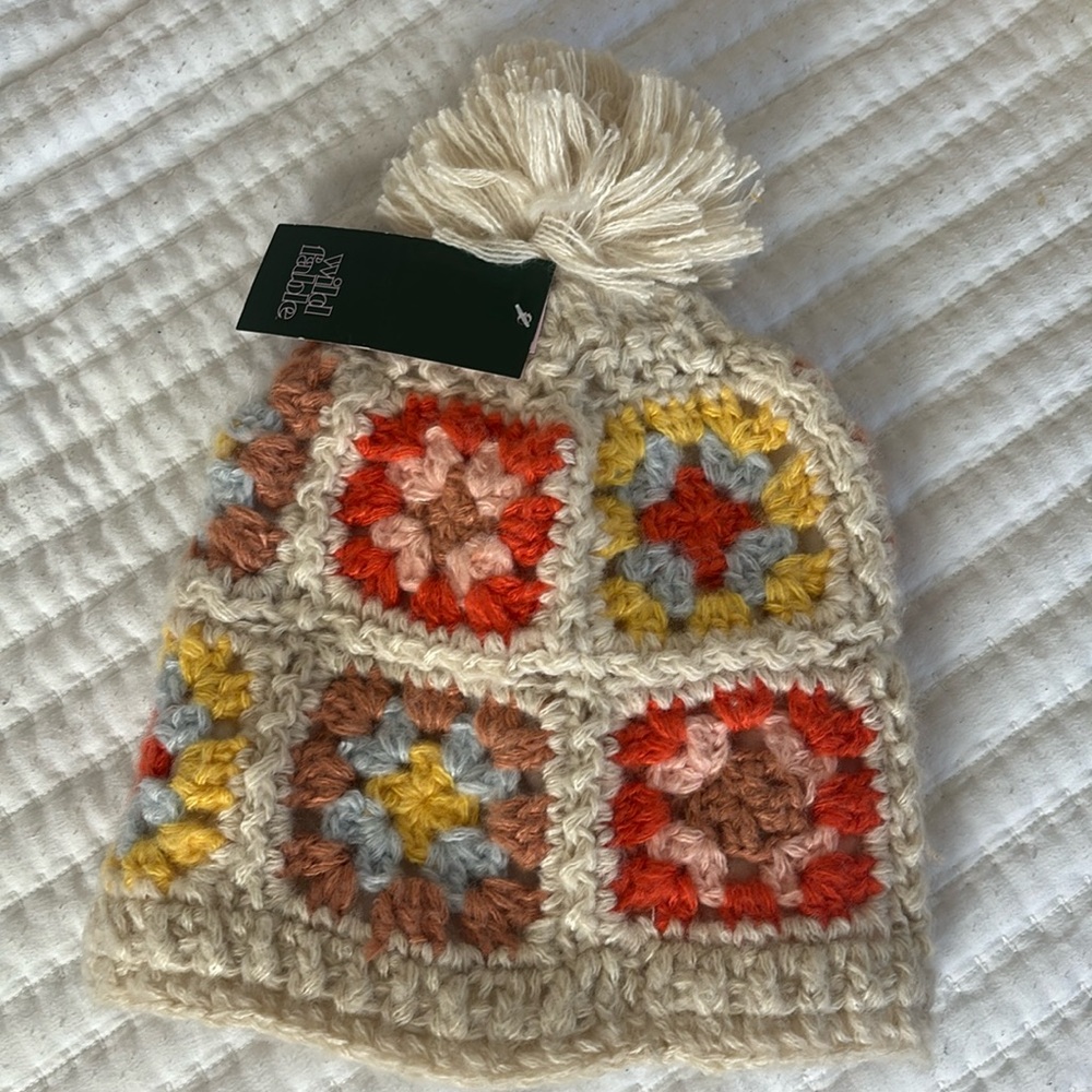 Crotchet Floral Beanie